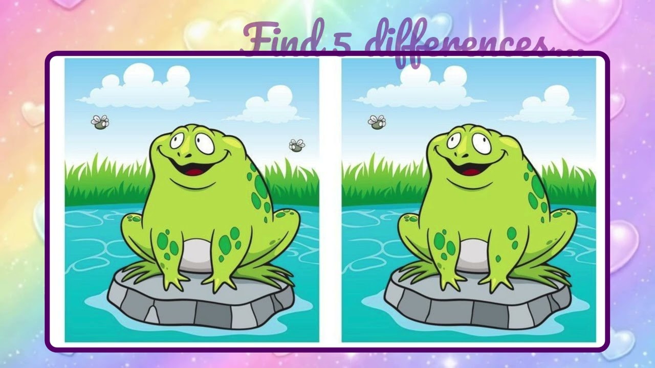 Show me what kind of detective you are. Find 5 differences.