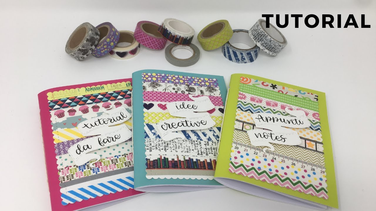 Quadernini Fai da te per Mini Midori- Mini Traveler's Notebook Tutorial-Scrapbooking
