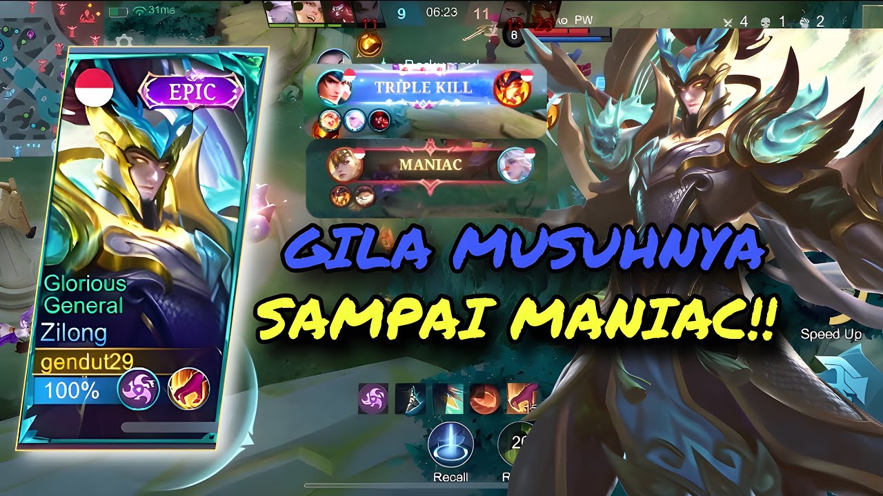 MUSUHNYA JAGO BANGET😱TAPI ZILONG GUA LEBIH JAGO😎BUILD ZILONG 2026‼️