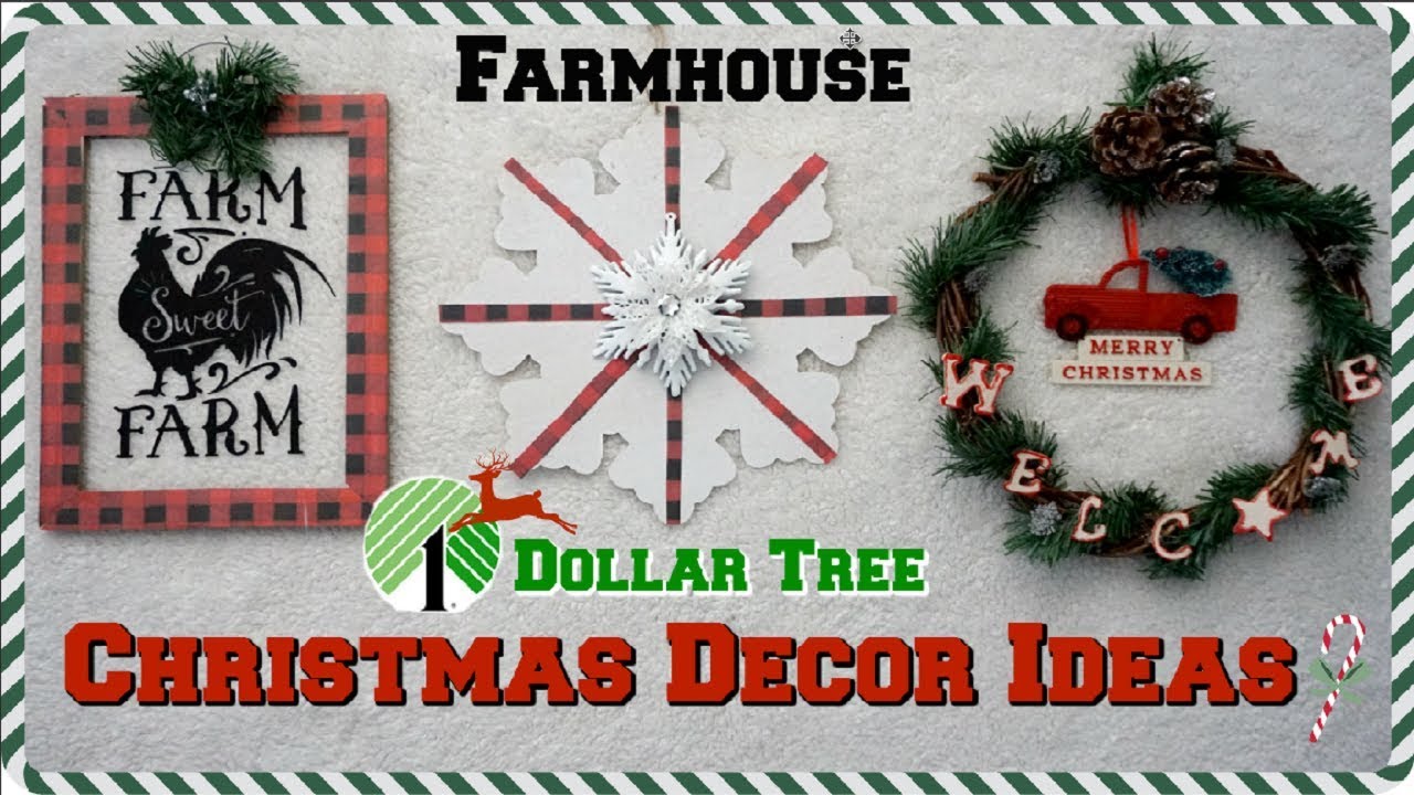 DOLLAR TREE CHRISTMAS DIYS 2018 | 4 EASY IDEAS FARMHOUSE DECOR| Momma From Scratch