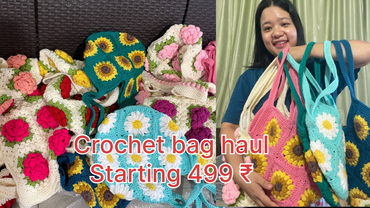 Crochet bag haul affordable price/in India small business owner #arunachalpradesh
