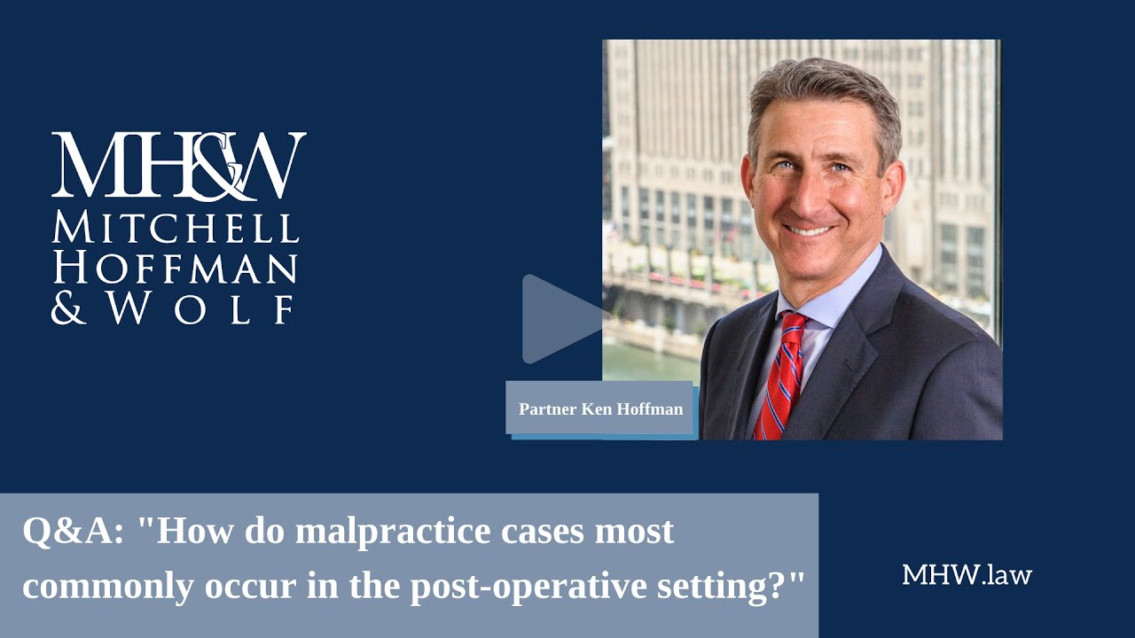 How do medical malpractice cases most commonly occur in the post-operative setting?
