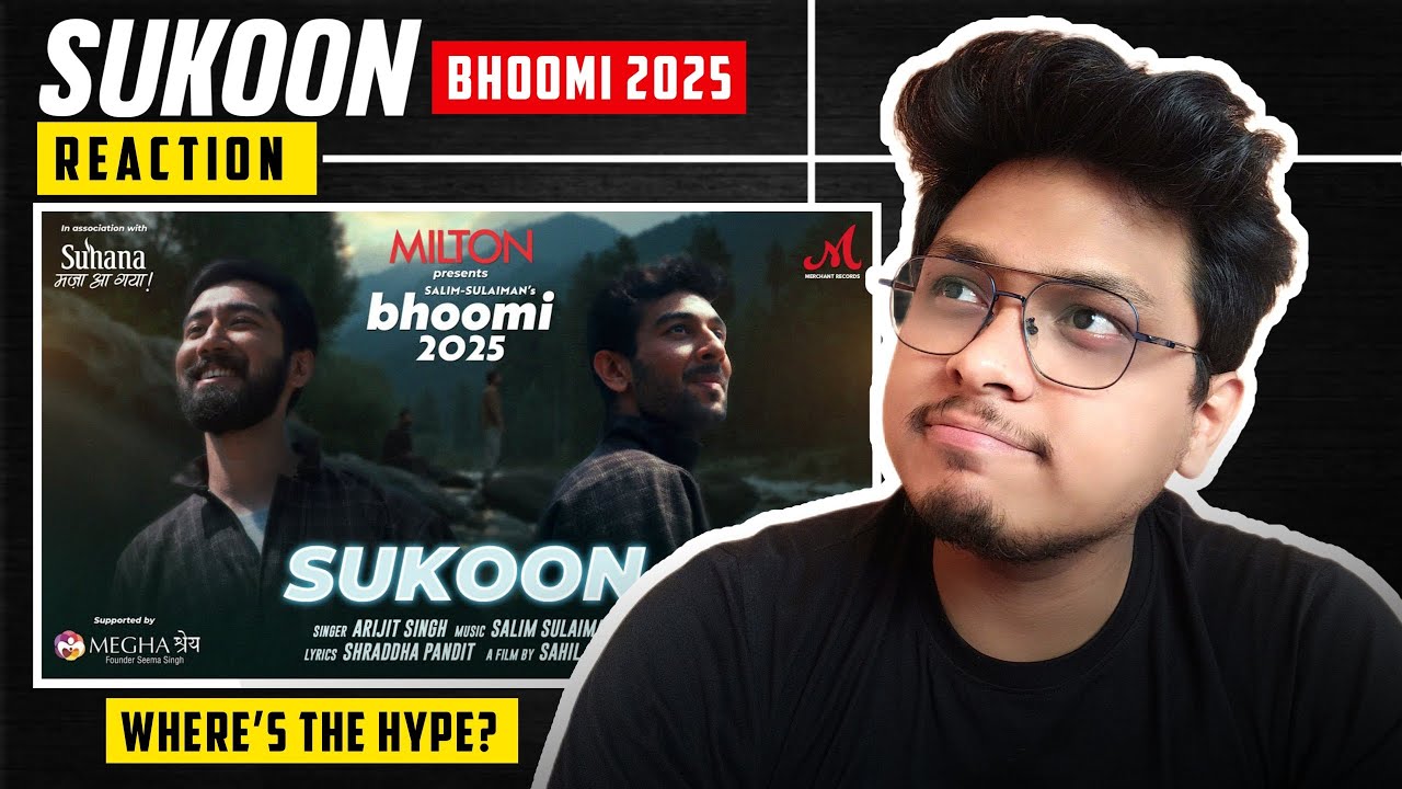Sukoon | Bhoomi 2025 Reaction ♥️ | Arijit Singh | Salim Sulaiman 