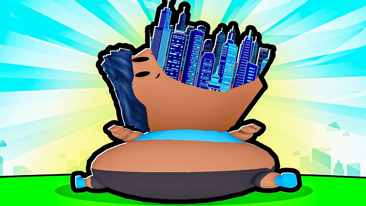 COMI a CIDADE e fiquei GIGANTE no Roblox