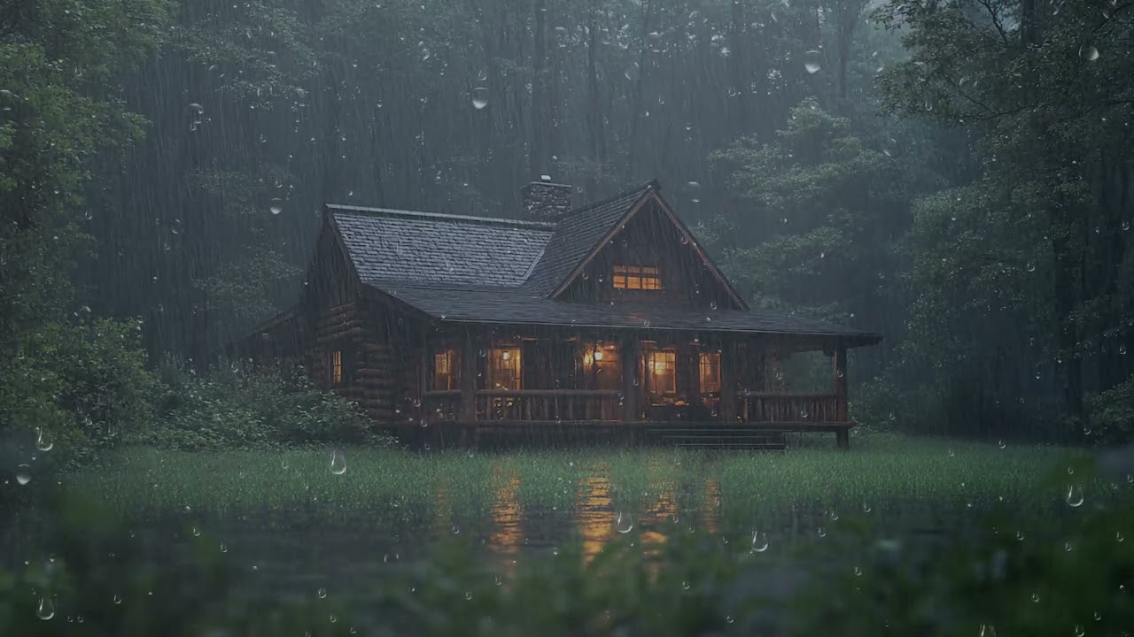 🌧️ Peaceful Night Rain Sounds for Deep Sleep & Stress Relief | Wake Up Refreshed