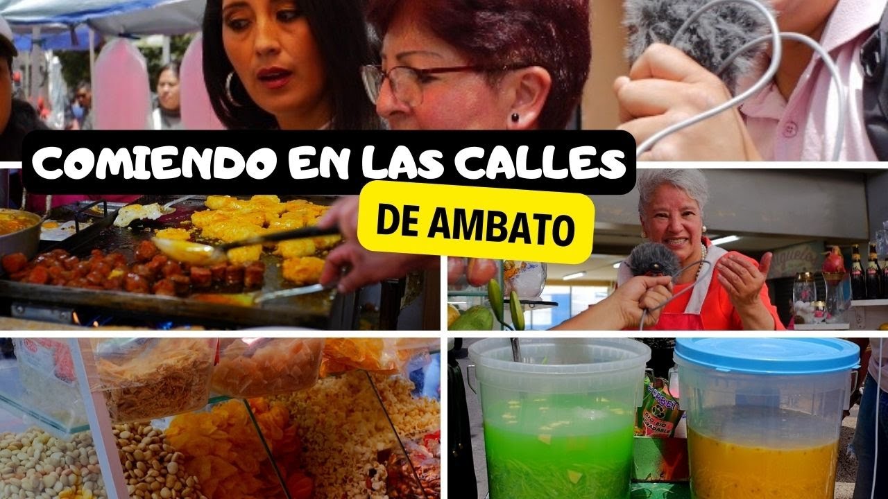PROBANDO COMIDA CALLEJERA EN AMBATO || QUE BUEN MOTE SUCIO