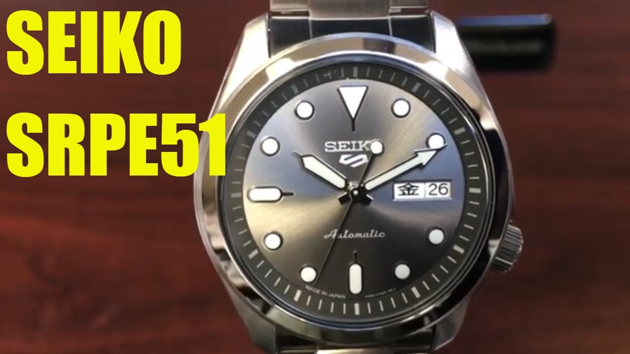 Seiko 5 Sports Stainless Steel Automatic Watch SRPE51