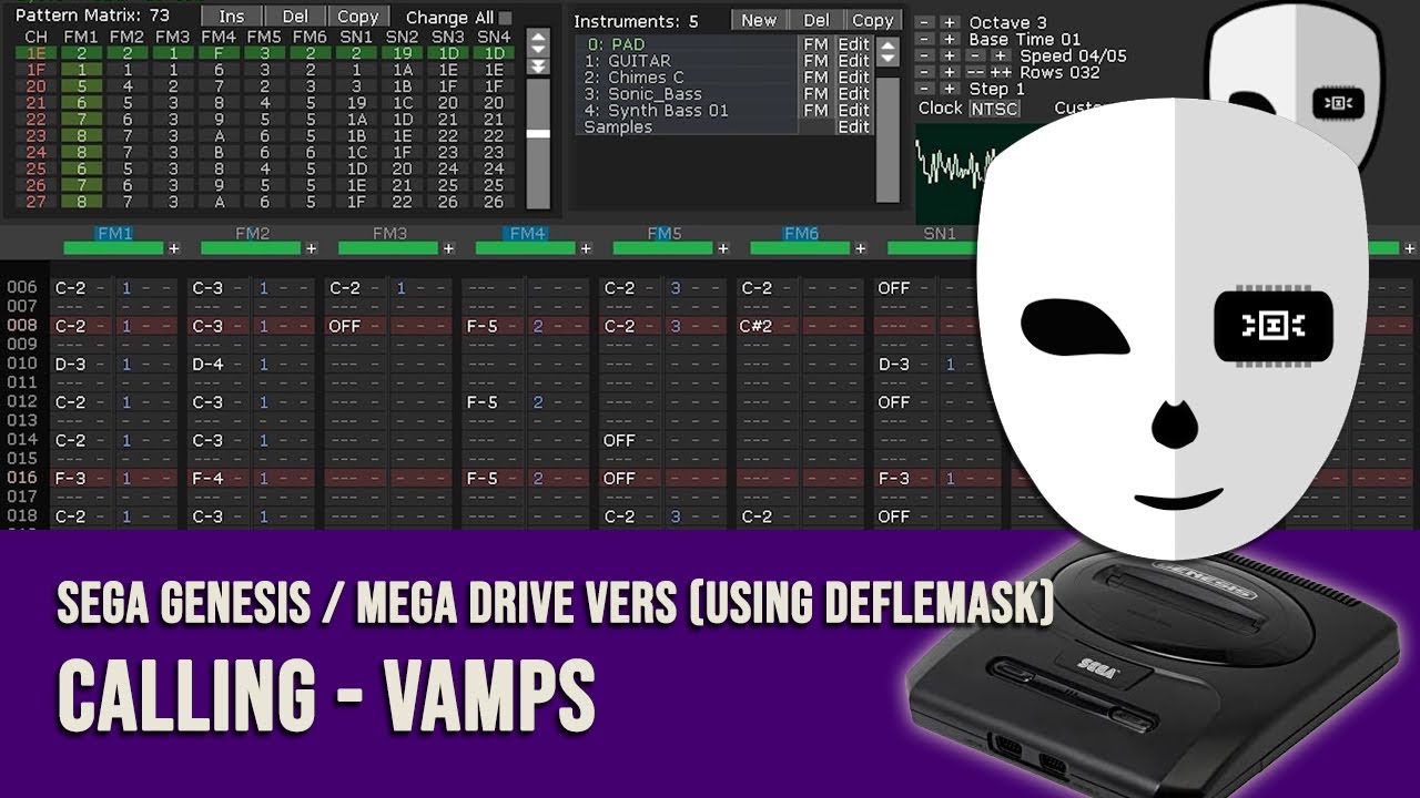 Calling - Vamps (Sega Genesis / Deflemask cover)