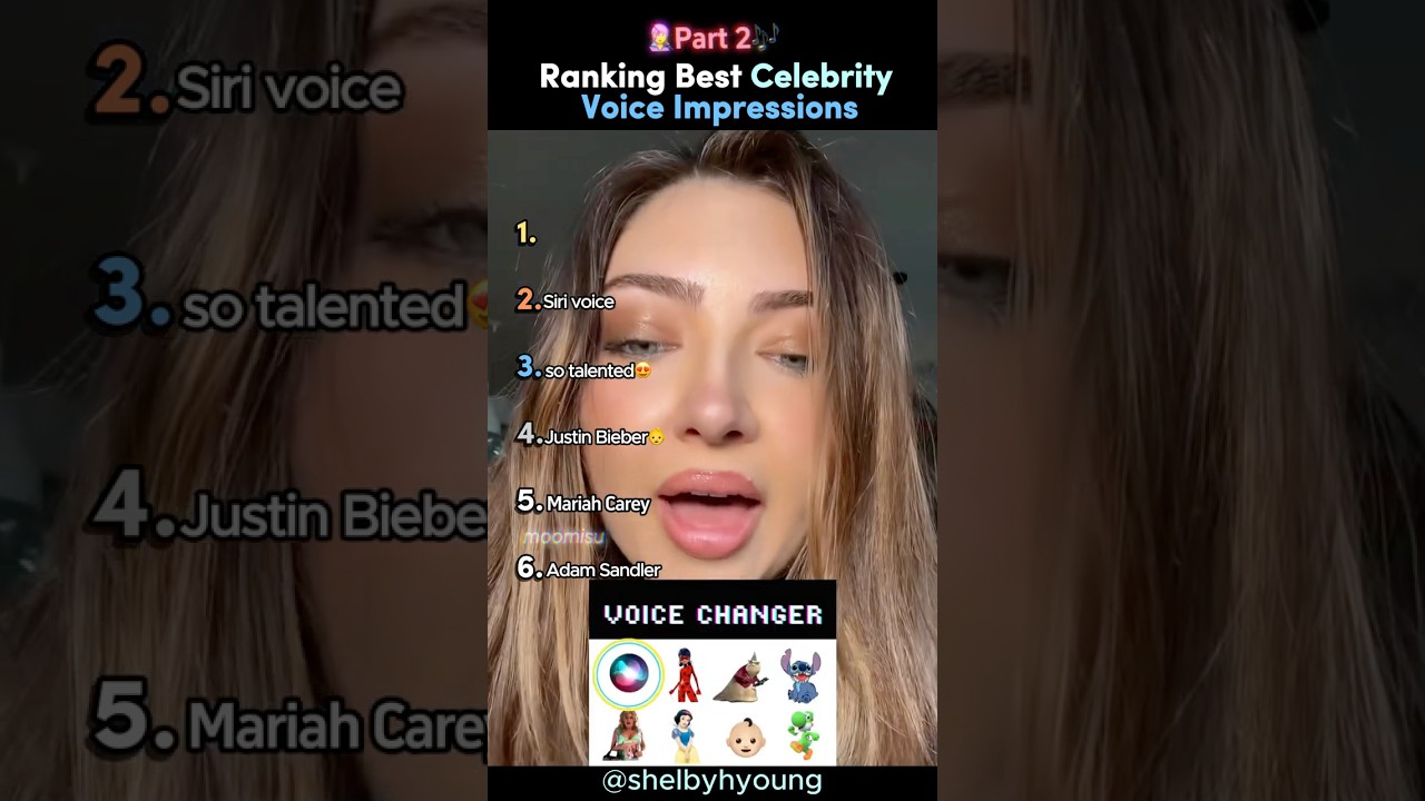 Ranking Best Celebrity VOICE Impressions ✨ (Part 2) #impression