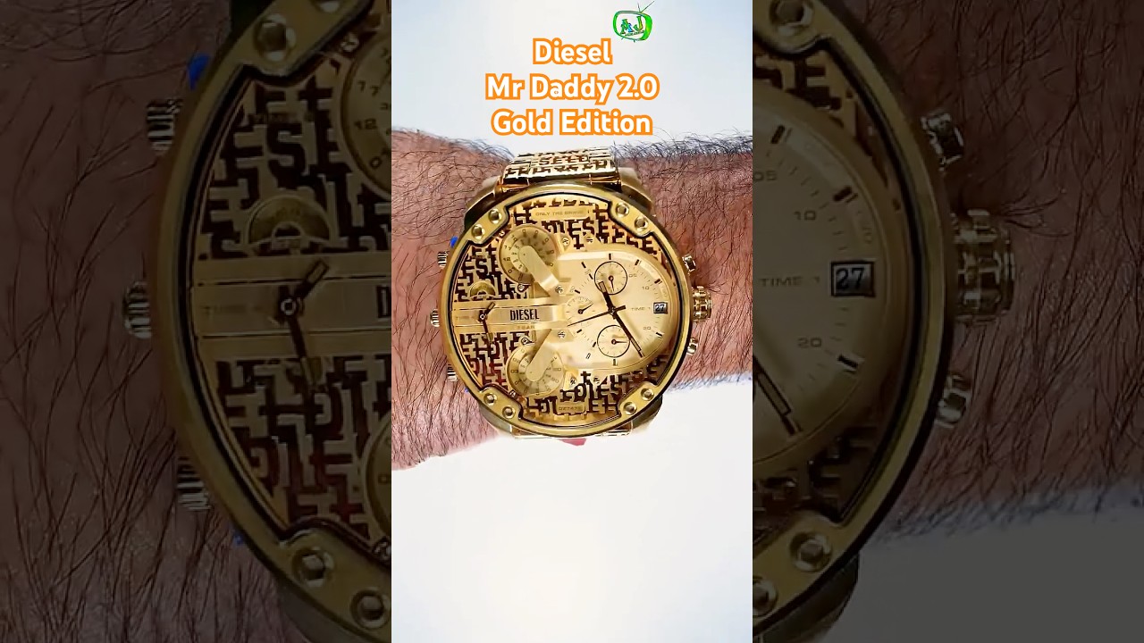 Diesel Mr. Daddy 2.0 Gold Watch Dz 7479l #unboxing #asmr #shorts #ytshorts
