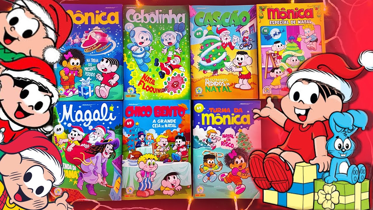Gibis Turma da Mônica 69 + Mônica Especial de NATAL N°18