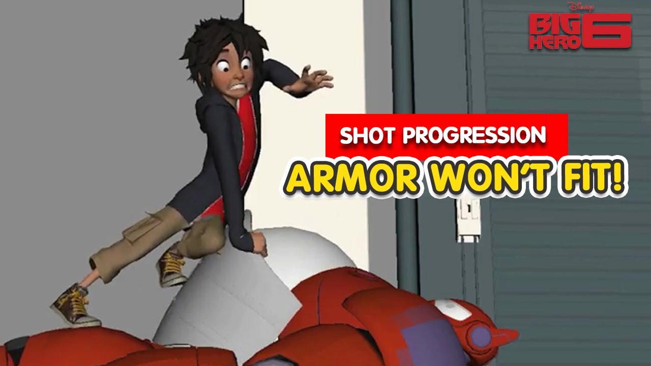 Big Hero 6 | Hiro Installs Baymax Armor (Belly Plate) | Shot Progression