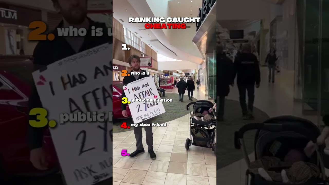 Ranking Caught Cheating Moments #ranking #tiktok
