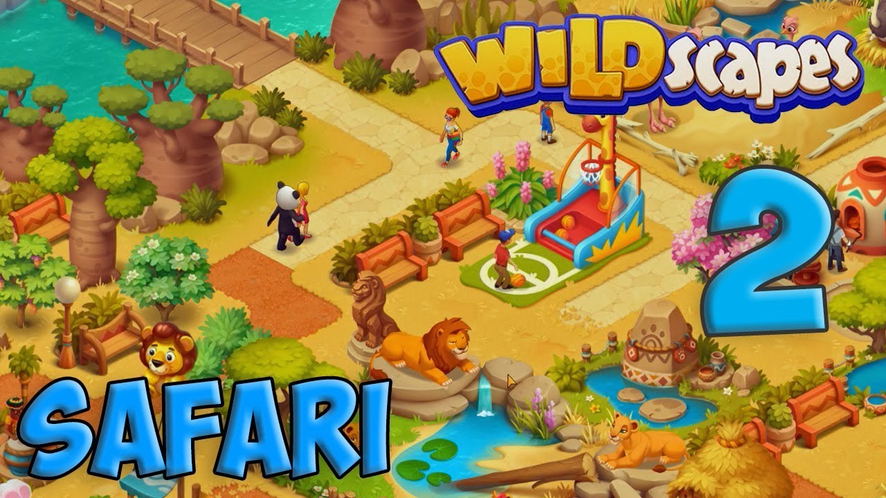 Wildscapes Part 2 - Safari Zoo Decoration [ Gameplay Story ] Сафари HD