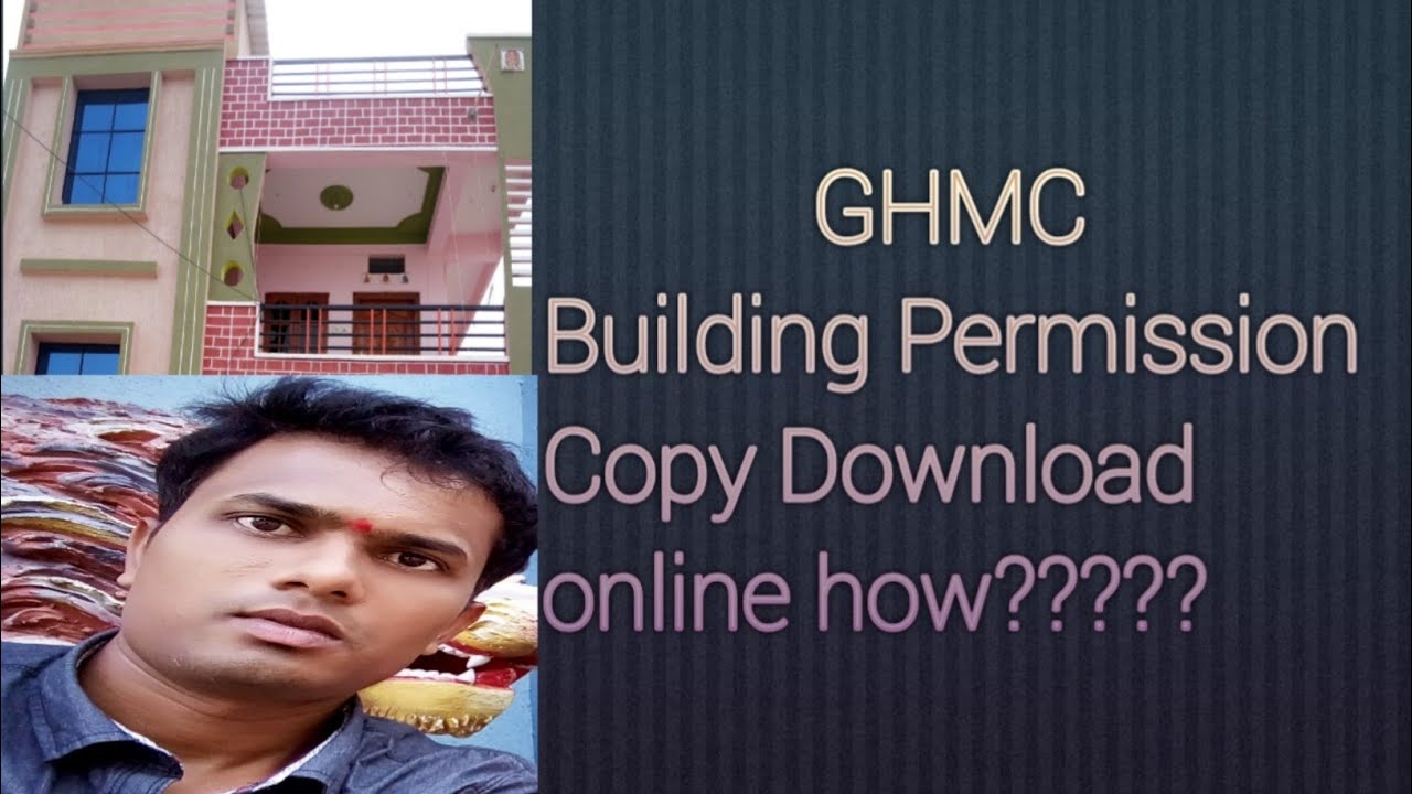 How Building permission copy download ghmc by madhu Devulapally