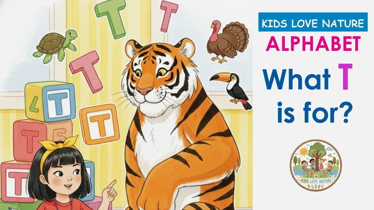 Learn all about the letter T in this fun, educational story for kids! 🐯🐢 | Letter T Sound for Kids
