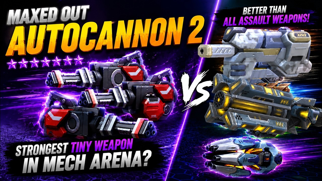🔥 Is Maxed Autocannon 2 Stronger Than ALL Beam Weapons? | Mech Arena