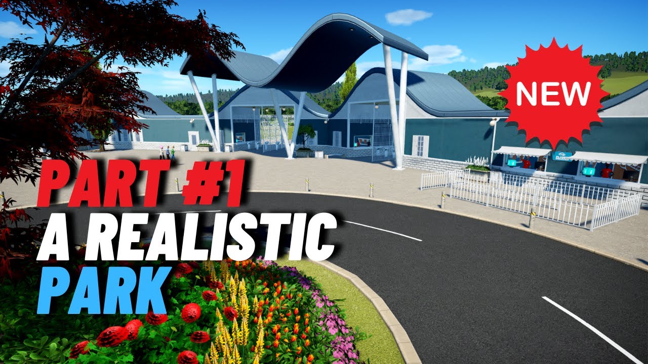 PLANET COASTER - New Realistic Park ep. 1, Entrance Tutorial (Sandbox Speed Build)