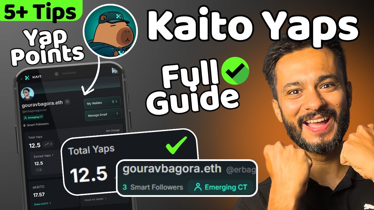 What is Kaito Yaps? 5+ Tips to Earn Yap points and Boost Mindshare on Leaderboard | Full Guide ✅