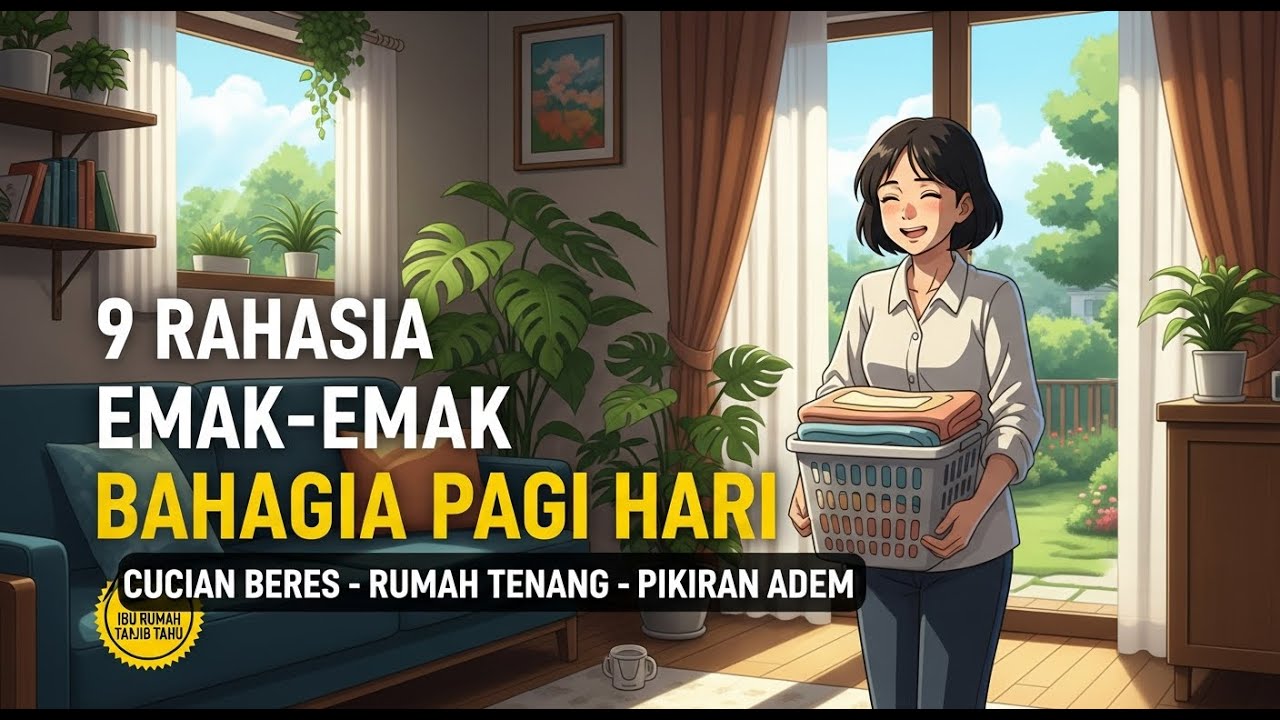 9 Rahasia Emak-Emak Bahagia di pagi Hari: Cucian Beres, Rumah Tenang, Pikiran Adem
