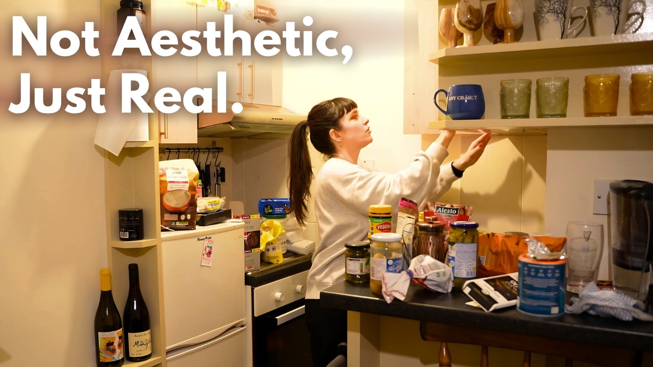 Realistic Kitchen Reset: Cleaning & Organising My Tiny Space