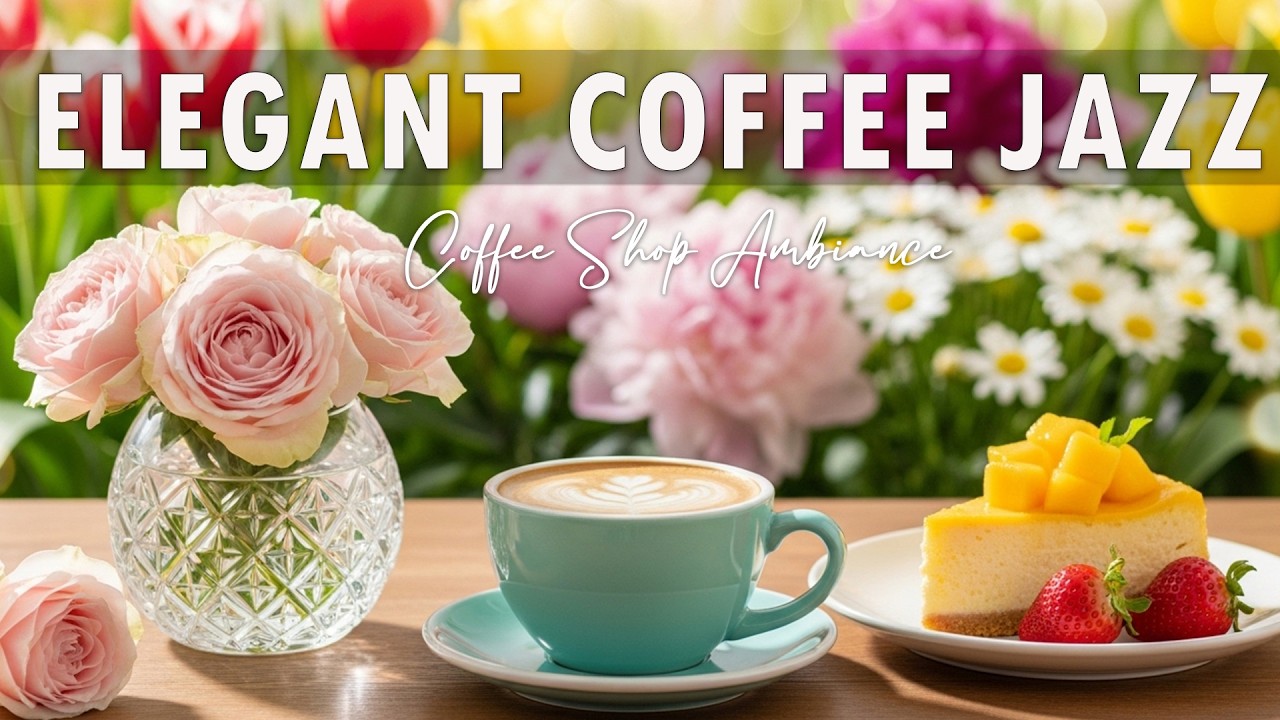 Elegant Coffee Jazz☕ Coffee Shop Ambiance - Bossa Nova Instrumental & Jazz Music for Good Moods