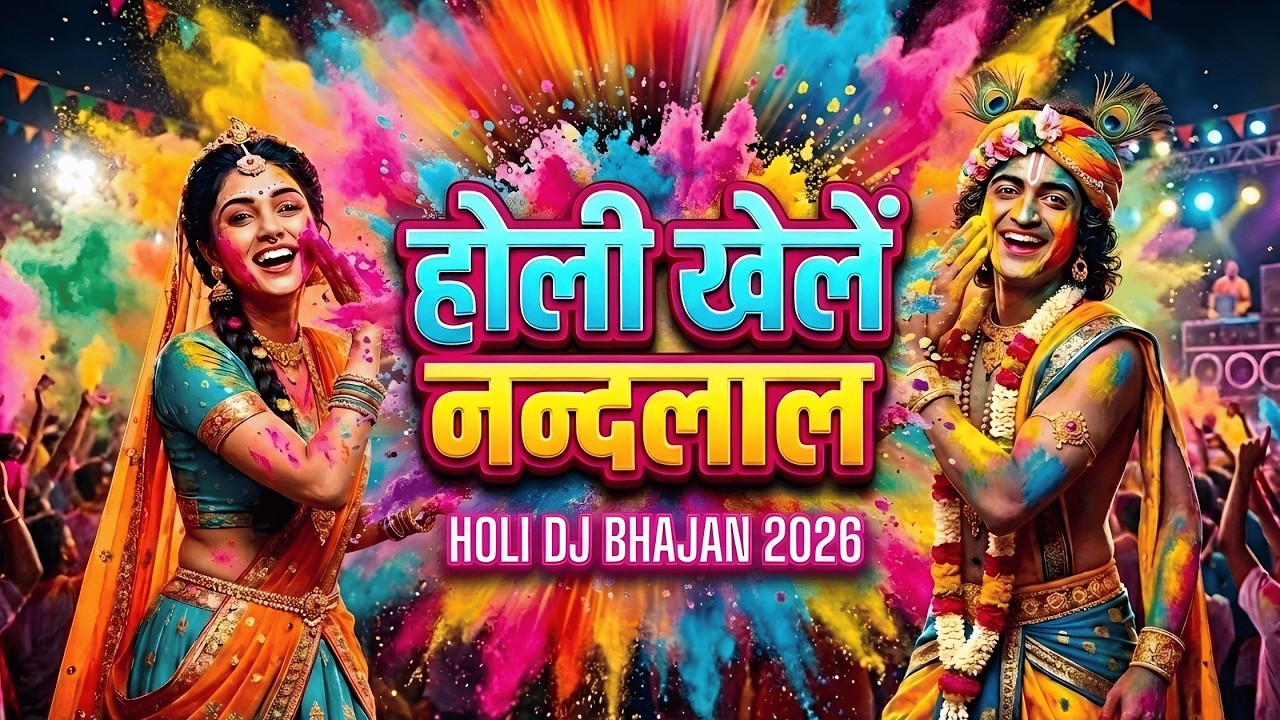Holi Ke Bhajan DJ | Radha Krishna Holi DJ Song 2026 | Holi Song DJ | Holi Khele Nandlal | DJ Bhajan