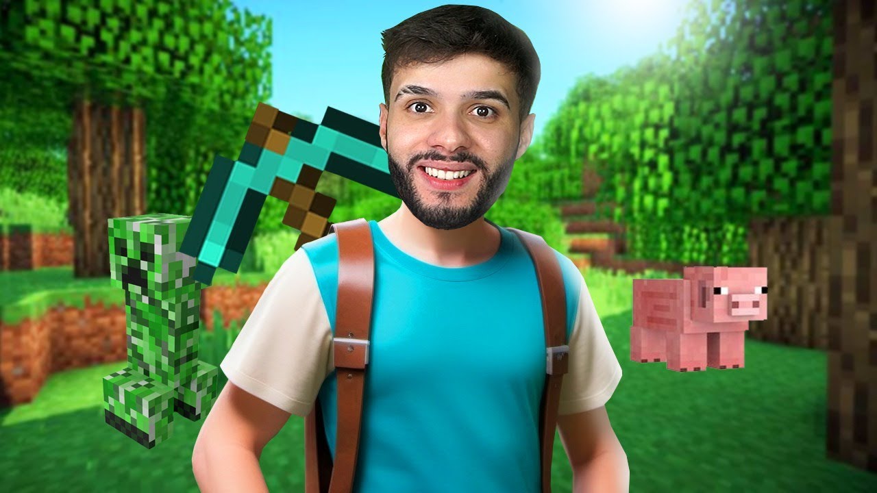 JOGANDO MINECRAFT EM 2024 PELA PRIMEIRA VEZ!