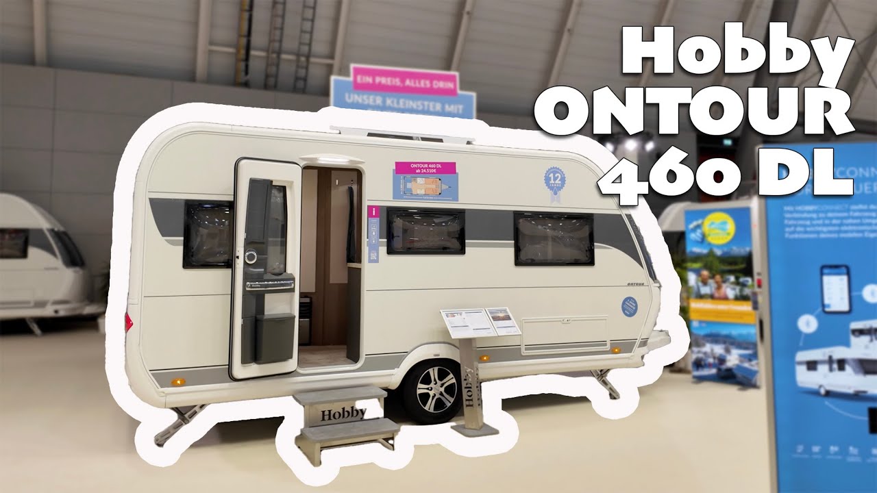 STYLISH!✨ 2025 Hobby OnTour 460 DL | Caravan | Modern caravan with single beds rolbed