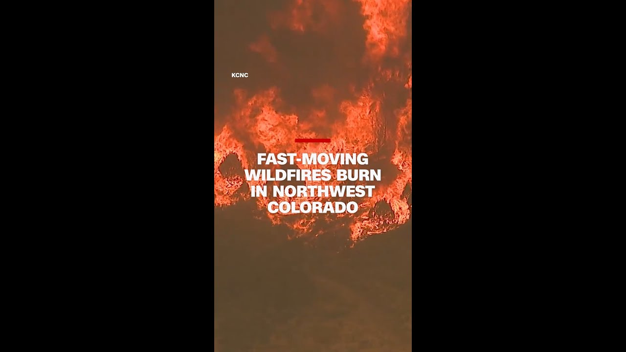 Fast-moving wildfires burn in northwest Colorado