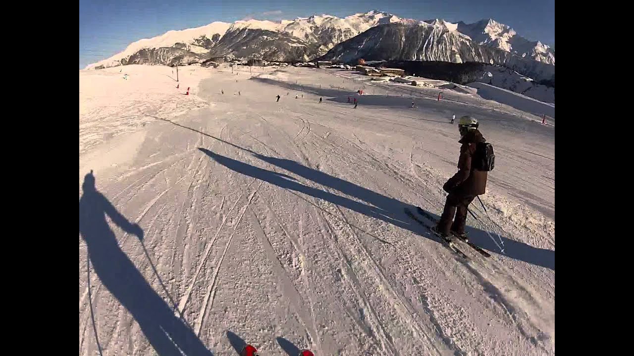 Go Pro Hero2 test run down Pralong in courchevel