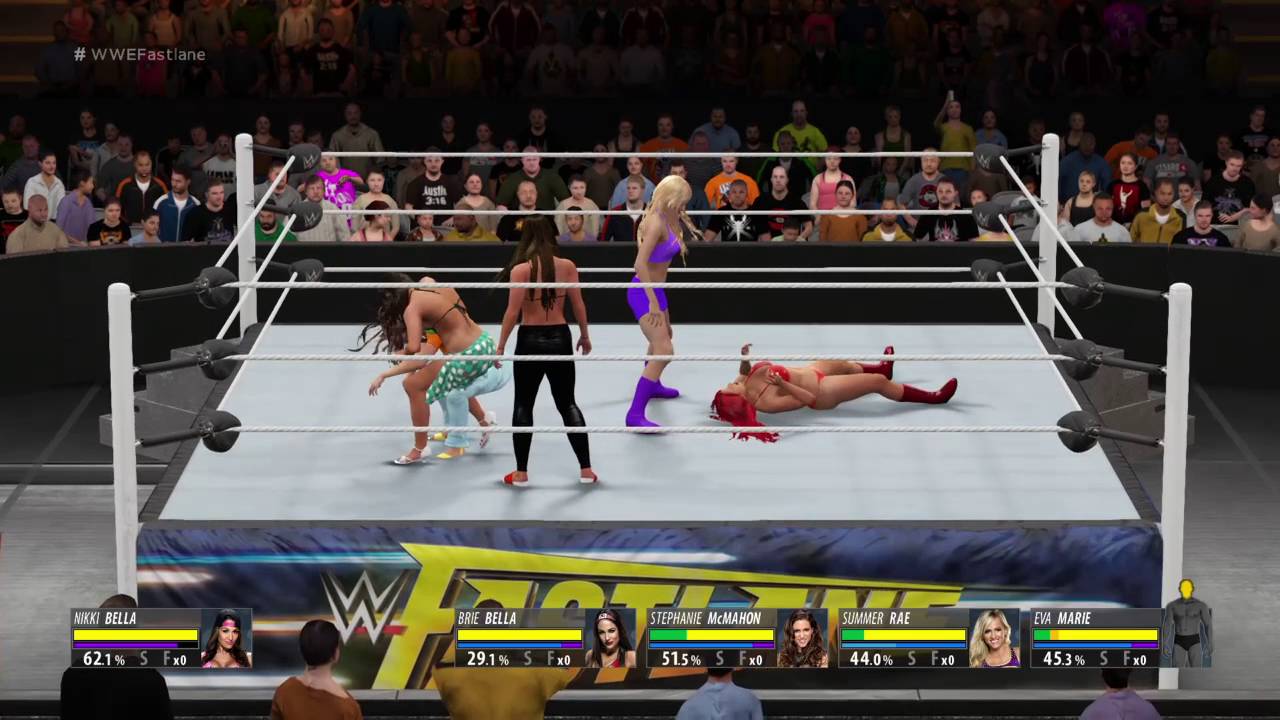 WWE 2K16 divas bikini battle royal ps4