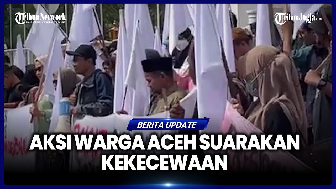 WARGA ACEH MULAI DEMO & KIBARKAN BENDERA PUTIH, TUNTUT PRABOWO TETAPKAN STATUS BENCANA NASIONAL
