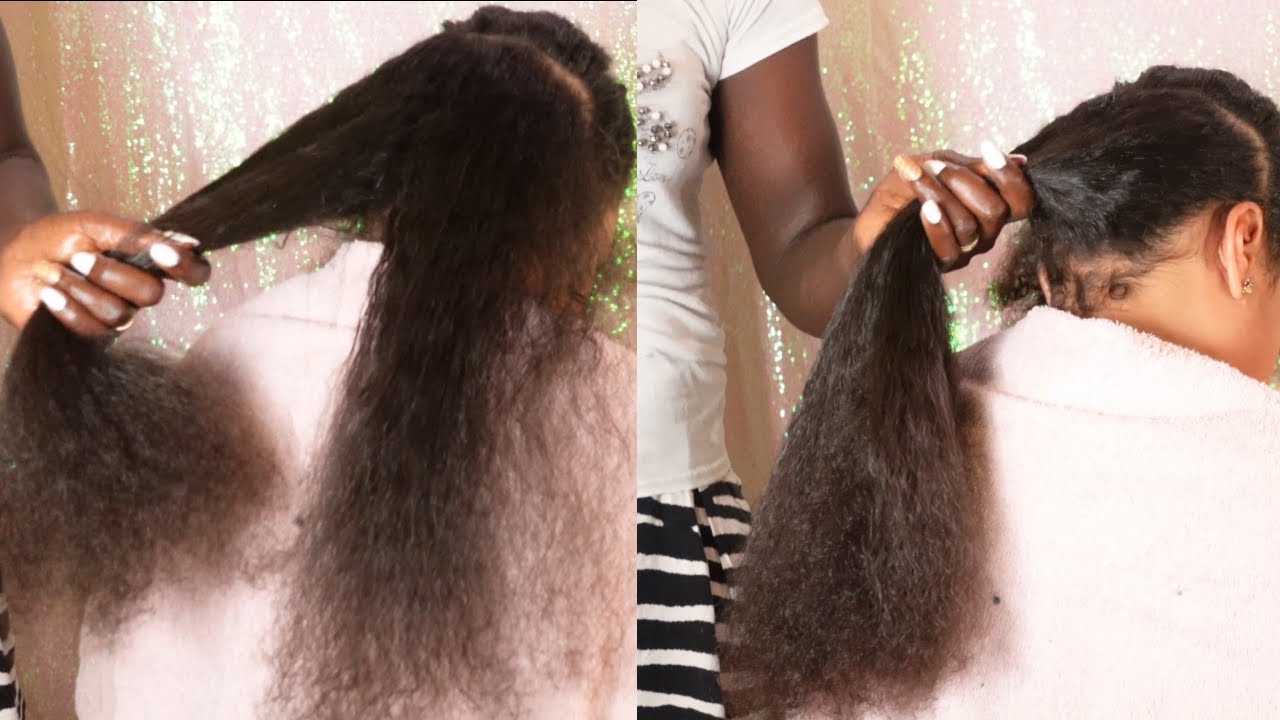 Natural Hair: Kinky to Straight with Homemade Haircream