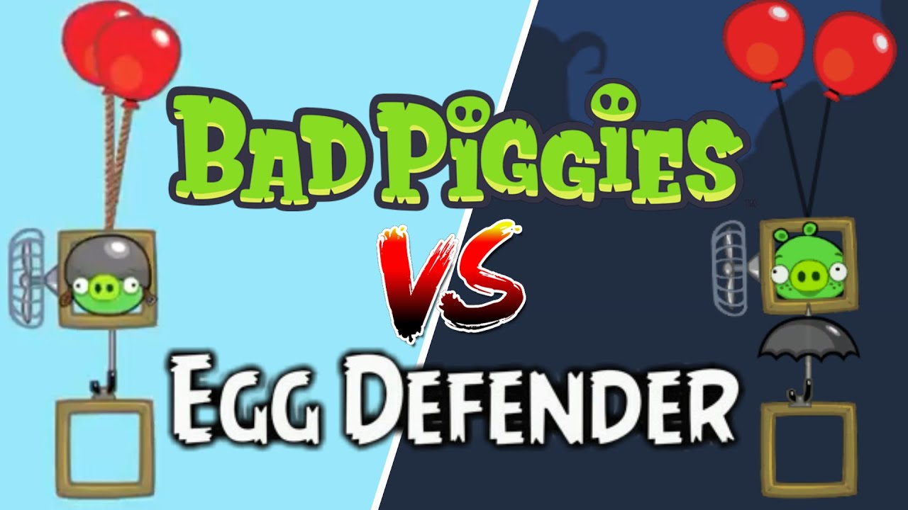 Bad Piggies Vs Angry Birds Egg Defender