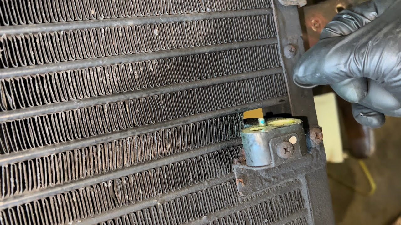 Leaking AC condenser on 92 Honda replace receiver dryer