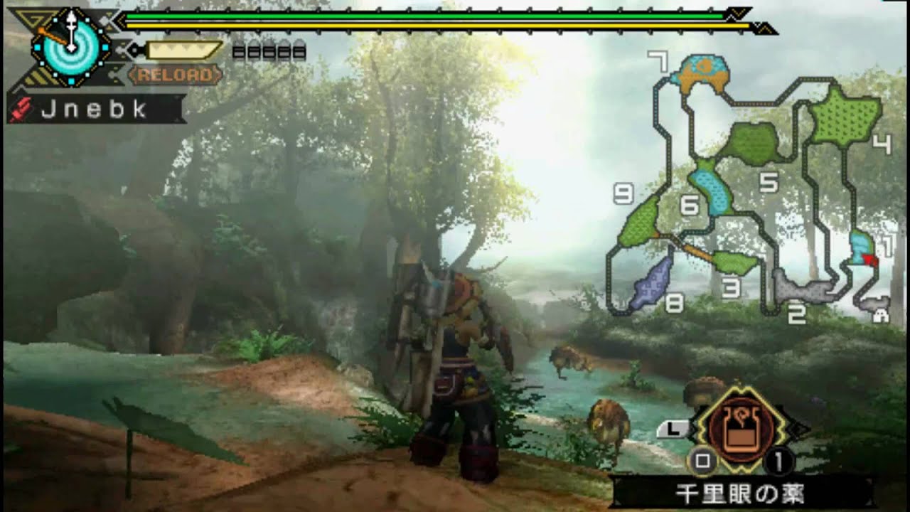 [MHP3rd] 2☆  アオアシラ Aoashira vs. Gewehrlanze