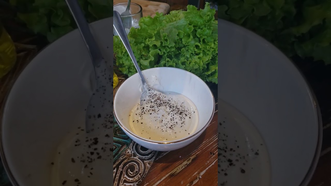 🌿Yogurt Salad Dressing 🌿 #shorts #food #foodie #bali #fyp #viral #cooking #salad #vegetarian
