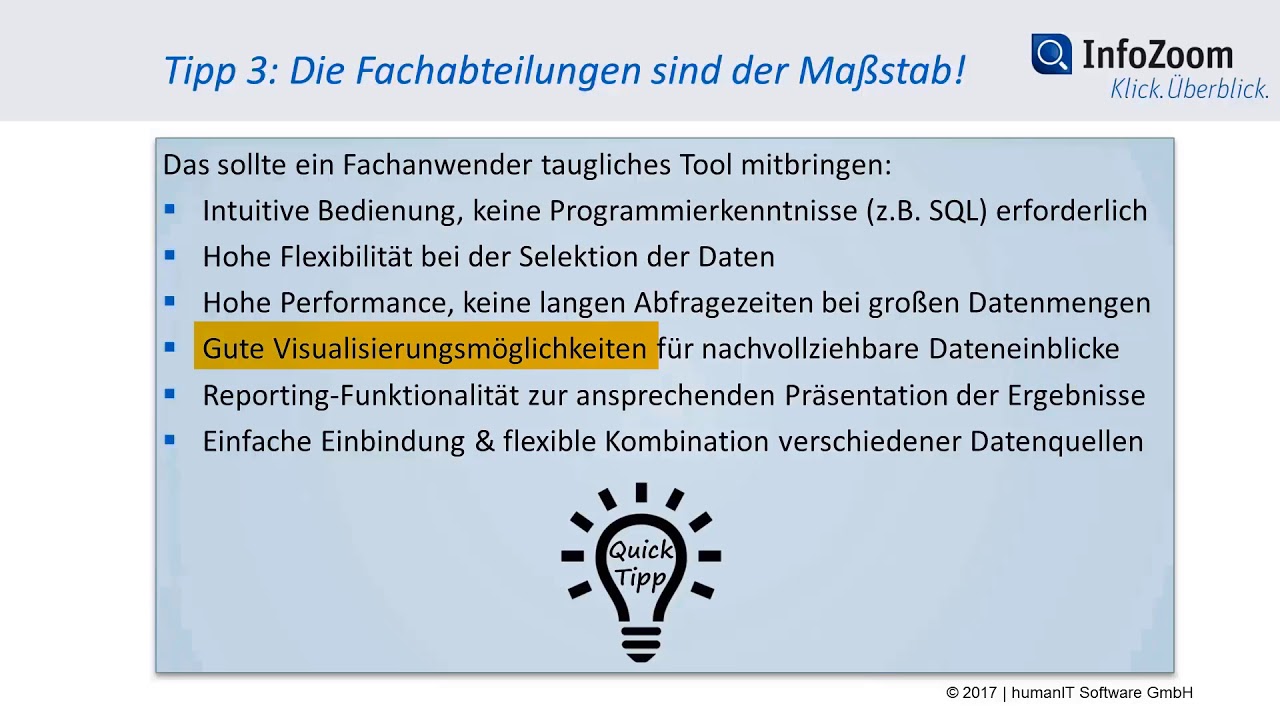 Tipp 3: Bessere & schnellere Datenanalysen –  die Experten sitzen in Fachabteilungen