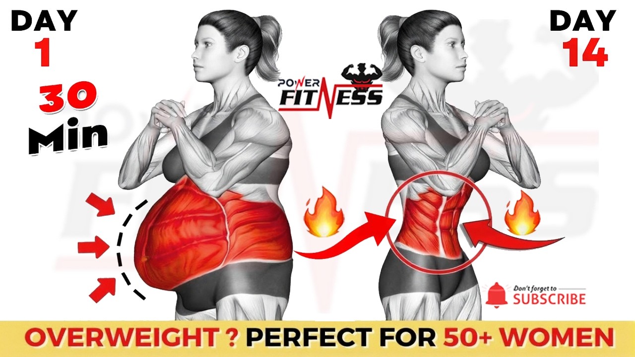 ➜ Over 50, Overweight : Lose Belly Standing 🔥 ➜ 30-Min Gentle (New Exercises) Perfect For Women