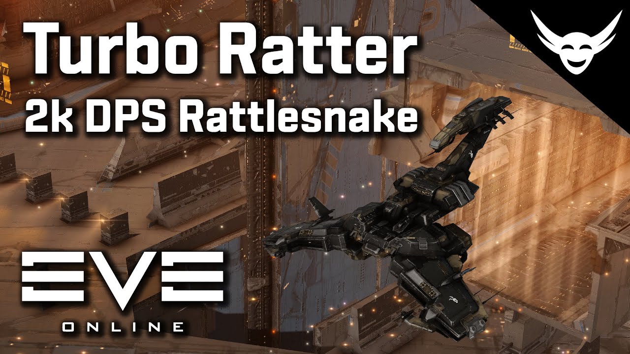 EVE Online — полный турборежим с Rattlesnake (2 тыс. урона в секунду)