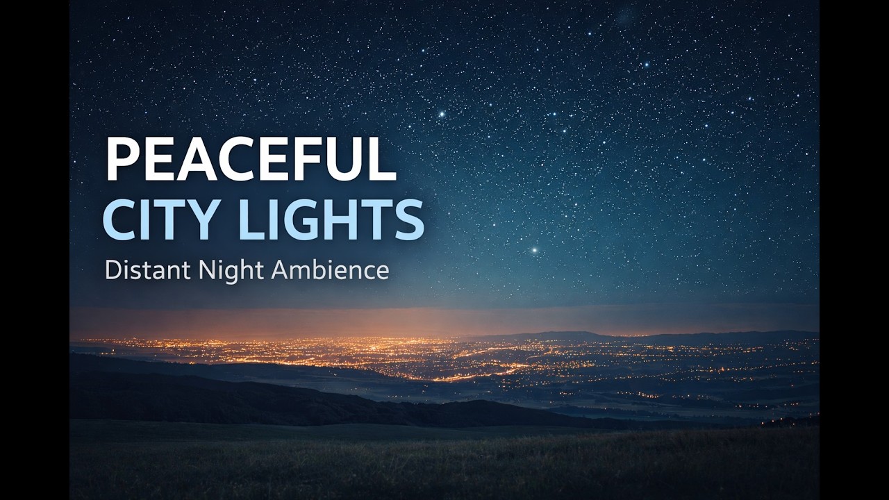 Peaceful City Lights (8 Hours) — Distant Night Ambience for Sleep, Study & Relaxation