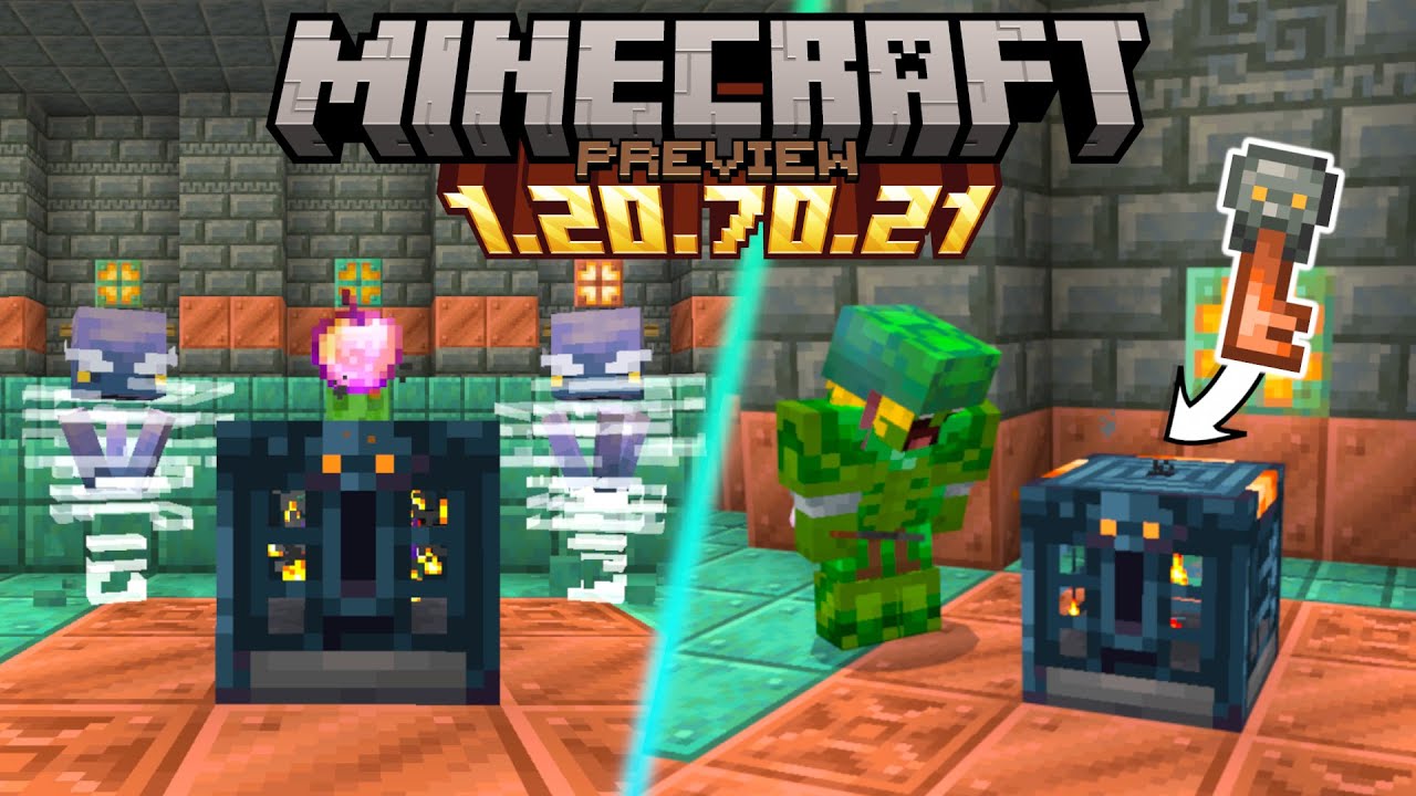 Minecraft 1.21: Preview 1.20.70.21 - Co Nowego?! NOWY BLOK SKARBIEC i FUNKCJA DLA KLUCZA PR&Oacute;BY!