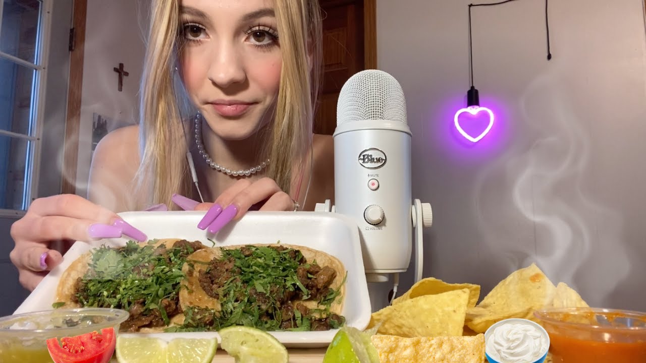 ASMR Tacos from the Taco Truck  🌮👑✨