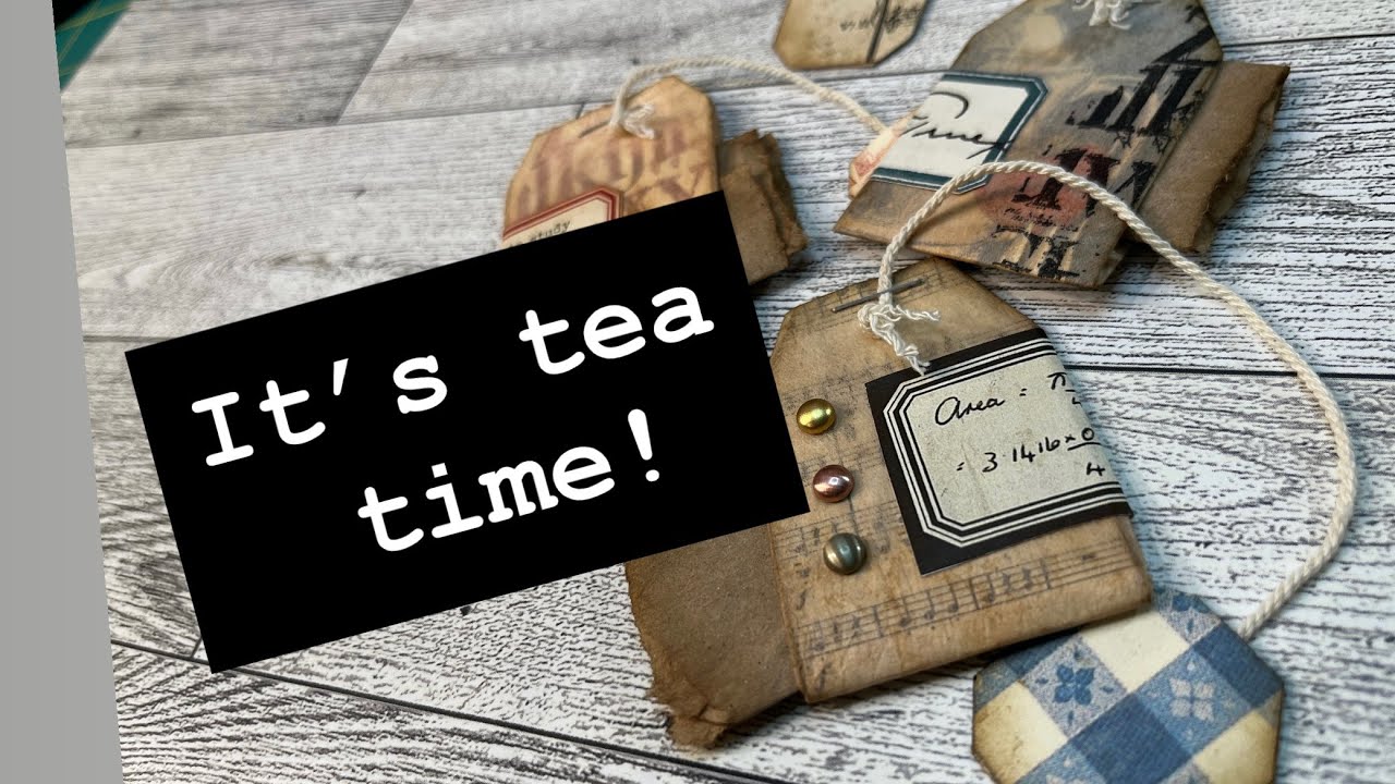 Using TEA BAG PAPER in a different way ~ #letteroftheweek