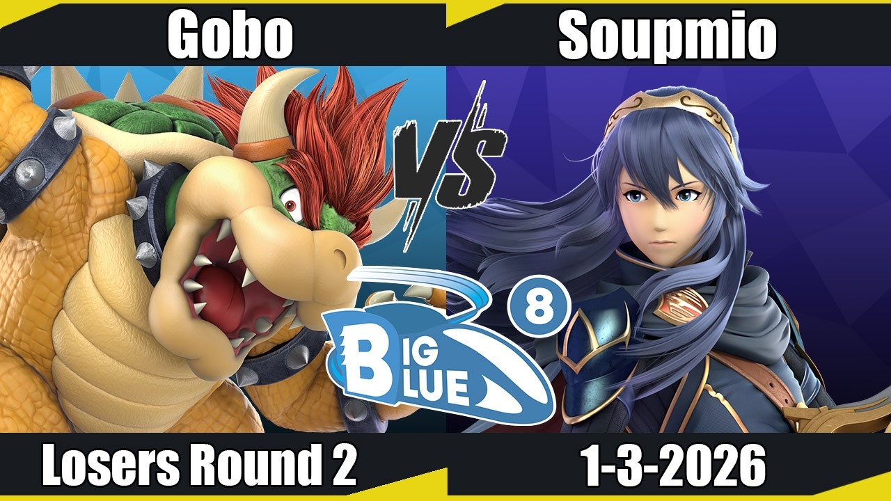 Big Blue 8  - Gobo (Falco, Bowser) vs Soupmio (Lucina) LR2 - SSBU