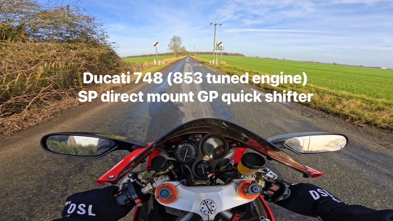 SP Electronics quick shifter Ducati 748 with a 853cc tuned engine.