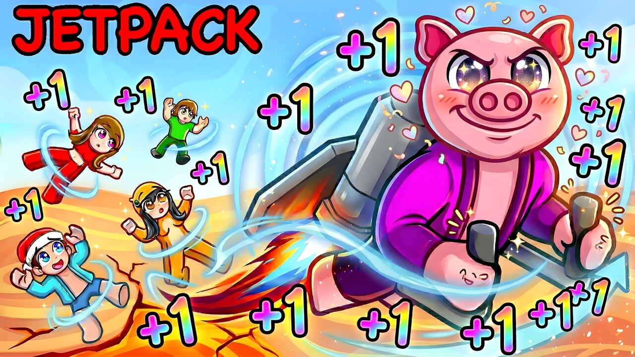 Roblox, ale KAŽDOU SEKUNDU dostanu +1 RYCHLOST JET PACKU abych UTEKL!
