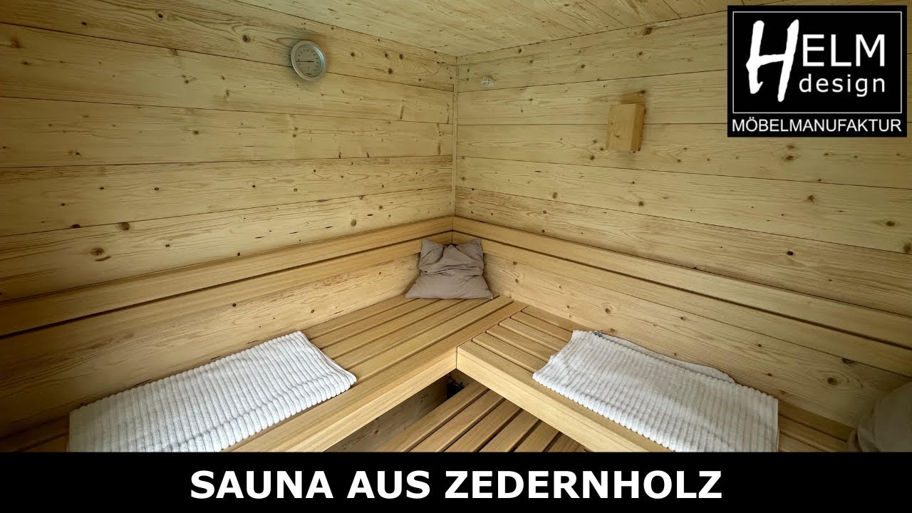 Moderne Gartensauna aus Zeder | HELM Design