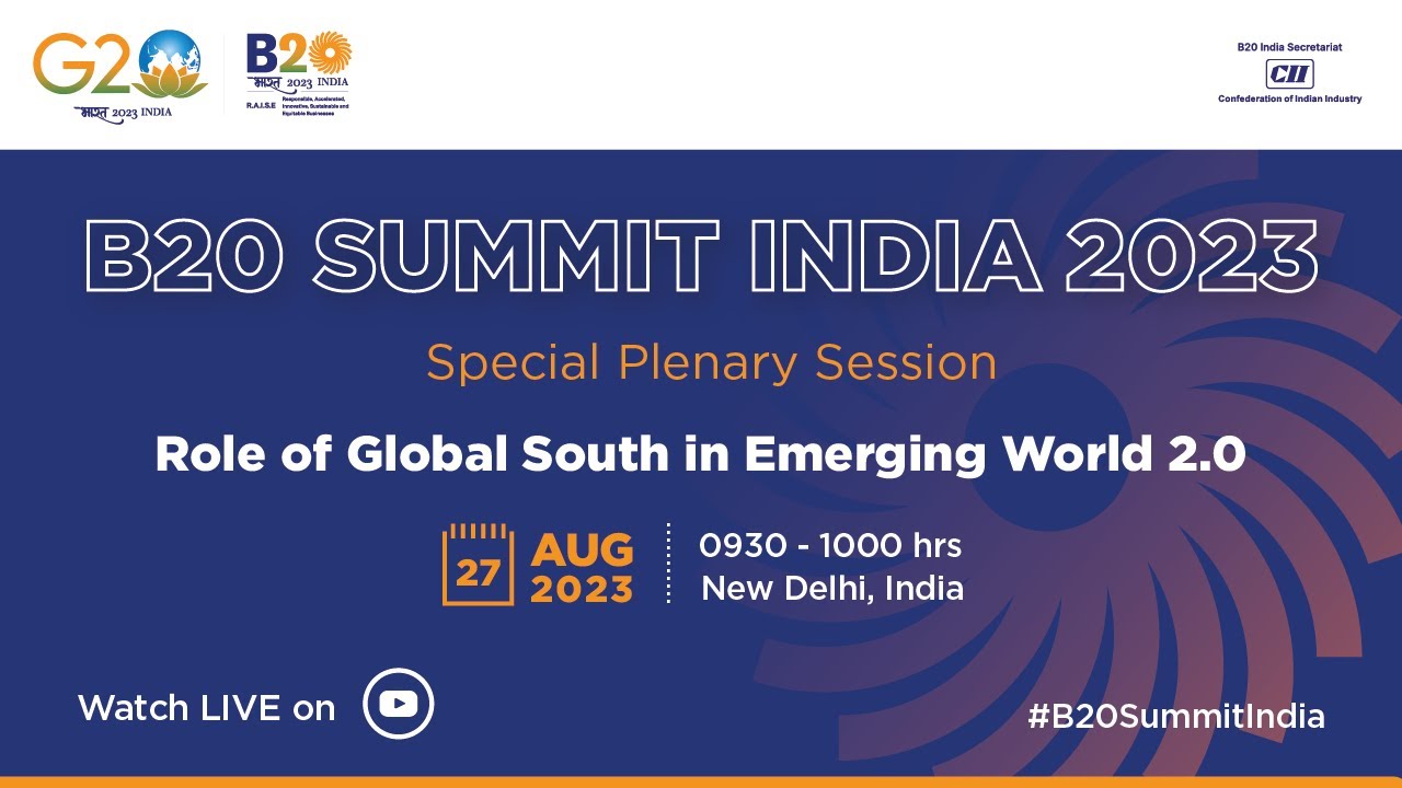 Standalone Session on &ldquo;Role of Global South in Emerging World 2.0&rdquo;
